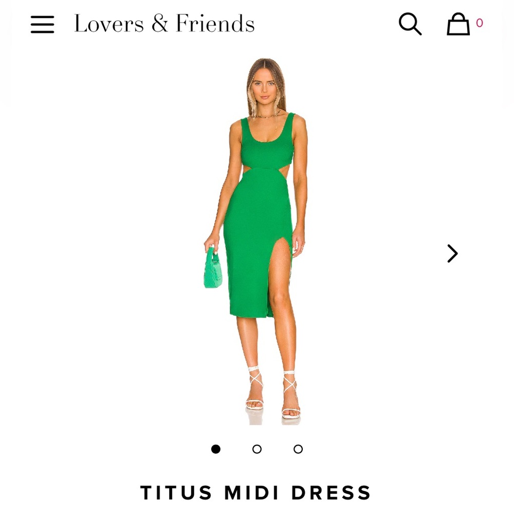 New! Lovers and Friends Titus Midi Dress L